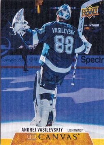 #C72 Andrei Vasilevskiy - Tampa Bay Lightning - 2020-21 Upper Deck Canvas Hockey