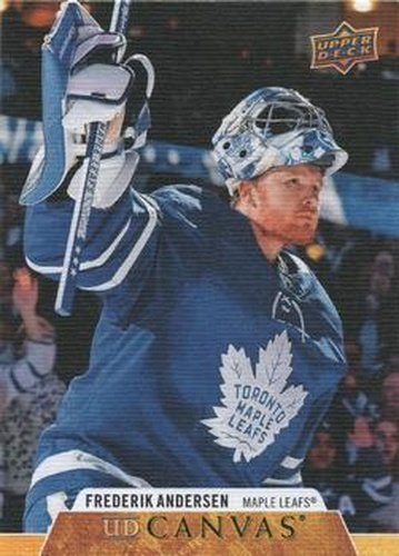 #C76 Frederik Andersen - Toronto Maple Leafs - 2020-21 Upper Deck Canvas Hockey