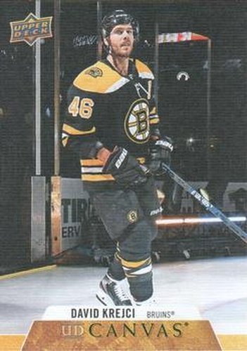 #C7 David Krejci - Boston Bruins - 2020-21 Upper Deck Canvas Hockey