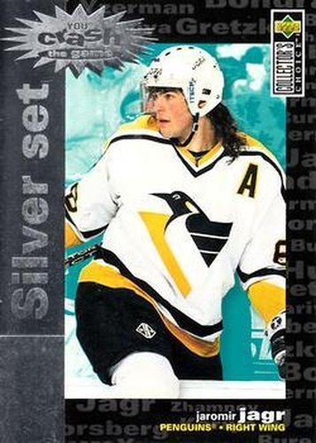 #C7 Jaromir Jagr - Pittsburgh Penguins - 1995-96 Collector's Choice - You Crash the Game Silver Exchange Hockey