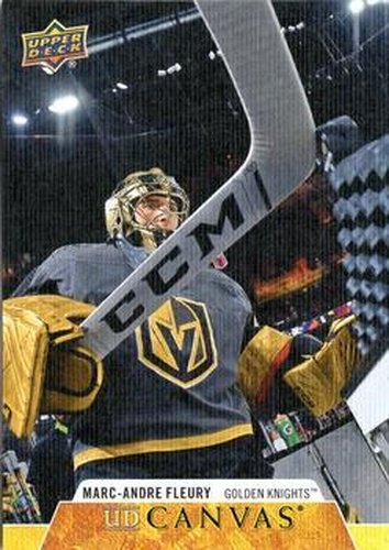 #C81 Marc-Andre Fleury - Vegas Golden Knights - 2020-21 Upper Deck Canvas Hockey