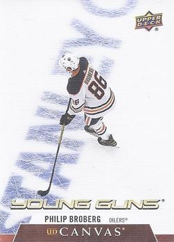 #C95 Philip Broberg - Edmonton Oilers - 2020-21 Upper Deck Canvas Hockey