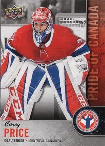 #CAN-7 Carey Price - Montreal Canadiens - 2018 Upper Deck National Hockey Card Day Canada Hockey