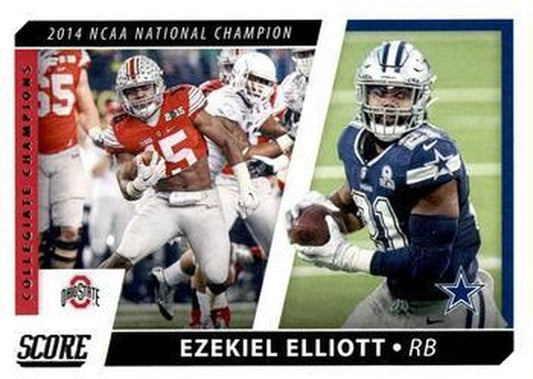 #CC6 Ezekiel Elliott - Dallas Cowboys / Ohio State Buckeyes - 2021 Score - Collegiate Champions Football