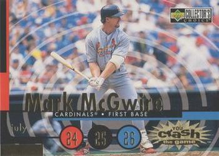 #CG10b Mark McGwire - St. Louis Cardinals - 1998 Collector's Choice - You Crash the Game Baseball