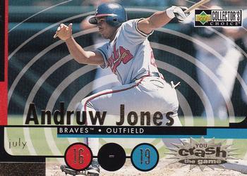 #CG14a Andruw Jones - Atlanta Braves - 1998 Collector's Choice - You Crash the Game Baseball
