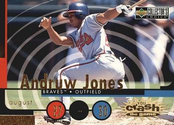 #CG14b Andruw Jones - Atlanta Braves - 1998 Collector's Choice - You Crash the Game Baseball