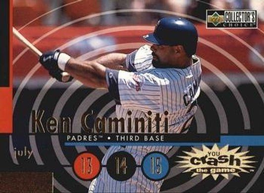 #CG16b Ken Caminiti - San Diego Padres - 1998 Collector's Choice - You Crash the Game Baseball
