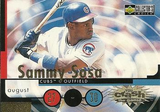 #CG17b Sammy Sosa - Chicago Cubs - 1998 Collector's Choice - You Crash the Game Baseball