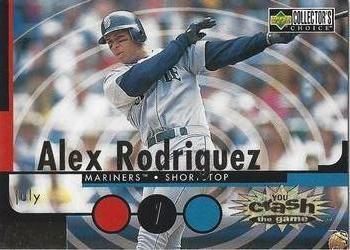 #CG24a Alex Rodriguez - Seattle Mariners - 1998 Collector's Choice - You Crash the Game Baseball