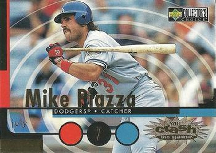 #CG25b Mike Piazza - Los Angeles Dodgers - 1998 Collector's Choice - You Crash the Game Baseball