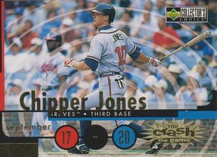 #CG27c Chipper Jones - Atlanta Braves - 1998 Collector's Choice - You Crash the Game Baseball