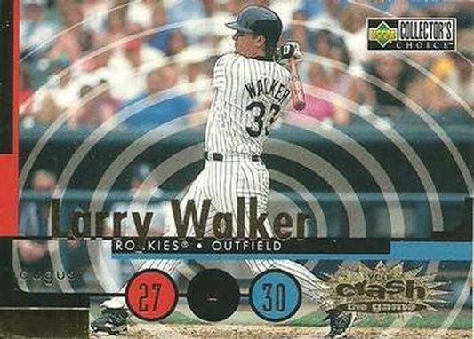 #CG3b Larry Walker - Colorado Rockies - 1998 Collector's Choice - You Crash the Game Baseball