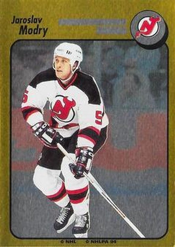 #243 Jaroslav Modry - New Jersey Devils - 1994-95 Panini Hockey Stickers