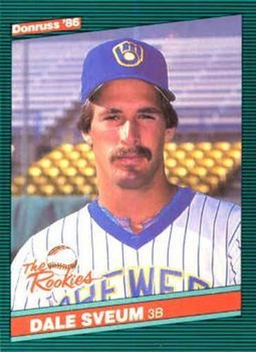 #37 Dale Sveum - Milwaukee Brewers - 1986 Donruss The Rookies Baseball