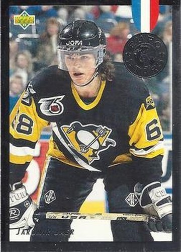 #E14 Jaromir Jagr - Pittsburgh Penguins - 1992-93 Upper Deck - Euro Stars Hockey