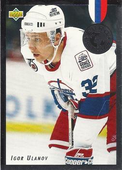#E15 Igor Ulanov - Winnipeg Jets - 1992-93 Upper Deck - Euro Stars Hockey