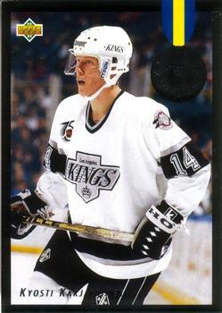 #E6 Kyosti Karjalainen - Los Angeles Kings - 1992-93 Upper Deck - Euro Stars Hockey