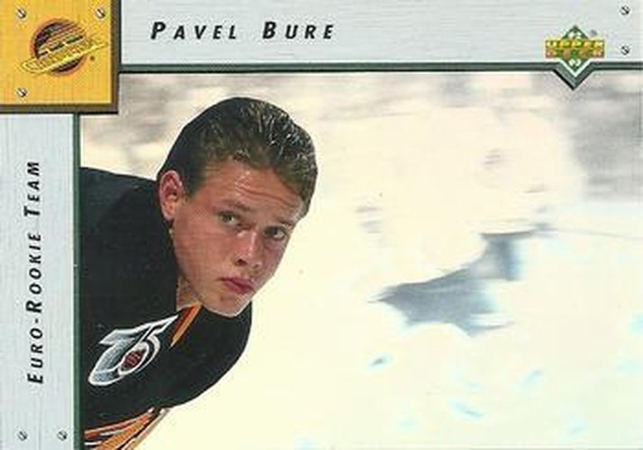 #ERT1 Pavel Bure - Vancouver Canucks - 1992-93 Upper Deck - Euro-Rookie Team Hockey