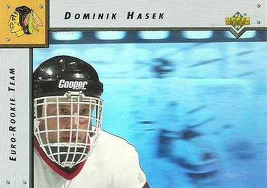#ERT3 Dominik Hasek - Chicago Blackhawks - 1992-93 Upper Deck - Euro-Rookie Team Hockey