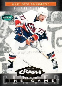 #G14 Pierre Turgeon - New York Islanders - 1994-95 Parkhurst Hockey - You Crash The Game Gold