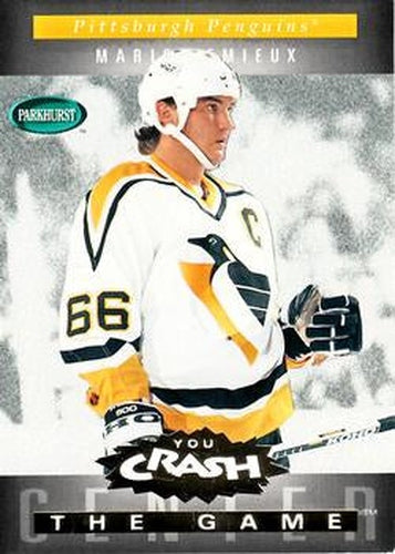 #G18 Mario Lemieux - Pittsburgh Penguins - 1994-95 Parkhurst Hockey - You Crash The Game Gold