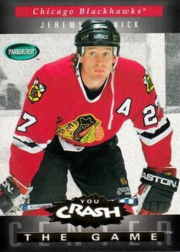 #G5 Jeremy Roenick - Chicago Blackhawks - 1994-95 Parkhurst Hockey - You Crash The Game Gold