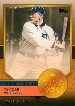 #GG-17 Ty Cobb - Detroit Tigers - 2012 Topps - Golden Greats Baseball