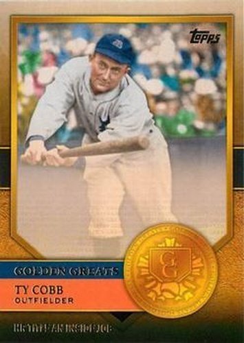 #GG-18 Ty Cobb - Detroit Tigers - 2012 Topps - Golden Greats Baseball