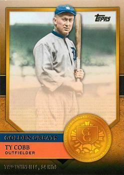 #GG-20 Ty Cobb - Detroit Tigers - 2012 Topps - Golden Greats Baseball