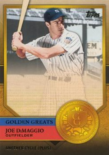 #GG-25 Joe DiMaggio - New York Yankees - 2012 Topps - Golden Greats Baseball