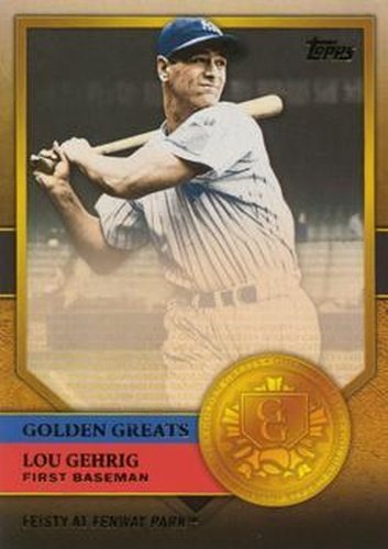 #GG-2 Lou Gehrig - New York Yankees - 2012 Topps - Golden Greats Baseball