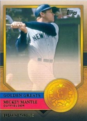 #GG-33 Mickey Mantle - New York Yankees - 2012 Topps - Golden Greats Baseball