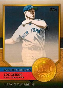 #GG-3 Lou Gehrig - New York Yankees - 2012 Topps - Golden Greats Baseball