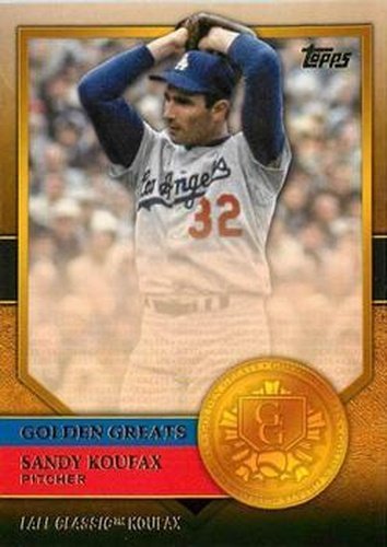 #GG-47 Sandy Koufax - Los Angeles Dodgers - 2012 Topps - Golden Greats Baseball