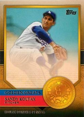 #GG-48 Sandy Koufax - Los Angeles Dodgers - 2012 Topps - Golden Greats Baseball