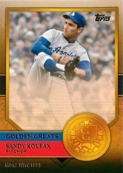#GG-50 Sandy Koufax - Los Angeles Dodgers - 2012 Topps - Golden Greats Baseball