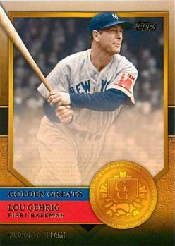 #GG-5 Lou Gehrig - New York Yankees - 2012 Topps - Golden Greats Baseball