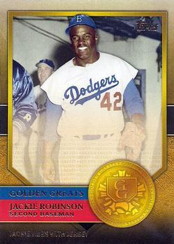 #GG-61 Jackie Robinson - Brooklyn Dodgers - 2012 Topps - Golden Greats Baseball