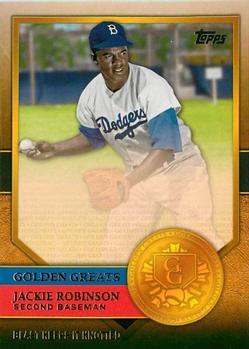 #GG-62 Jackie Robinson - Brooklyn Dodgers - 2012 Topps - Golden Greats Baseball