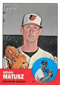 #H579 Brian Matusz - Baltimore Orioles - 2012 Topps Heritage Baseball