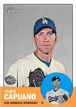 #H580 Chris Capuano - Los Angeles Dodgers - 2012 Topps Heritage Baseball