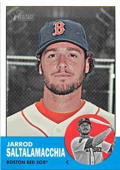 #H582 Jarrod Saltalamacchia - Boston Red Sox - 2012 Topps Heritage Baseball