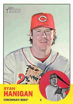 #H583 Ryan Hanigan - Cincinnati Reds - 2012 Topps Heritage Baseball