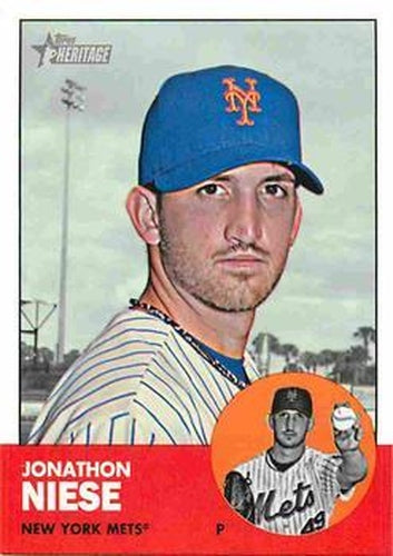 #H585 Jonathon Niese - New York Mets - 2012 Topps Heritage Baseball