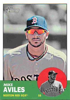 #H586 Mike Aviles - Boston Red Sox - 2012 Topps Heritage Baseball