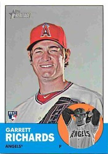 #H590 Garrett Richards - Los Angeles Angels - 2012 Topps Heritage Baseball
