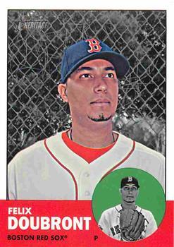 #H595 Felix Doubront - Boston Red Sox - 2012 Topps Heritage Baseball