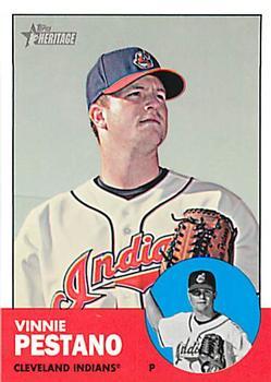 #H596 Vinnie Pestano - Cleveland Indians - 2012 Topps Heritage Baseball