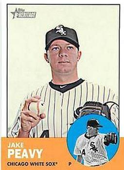 #H597 Jake Peavy - Chicago White Sox - 2012 Topps Heritage Baseball